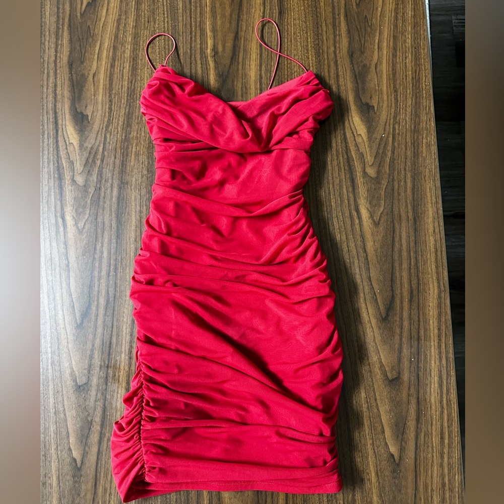 OHPOLLY red bodycon dress in size 4